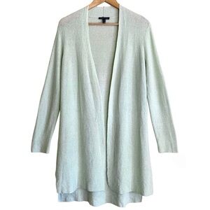 EILEEN FISHER Organic Linen Blend Lightweight Boho Minimalist Cardigan Sz XS/TP